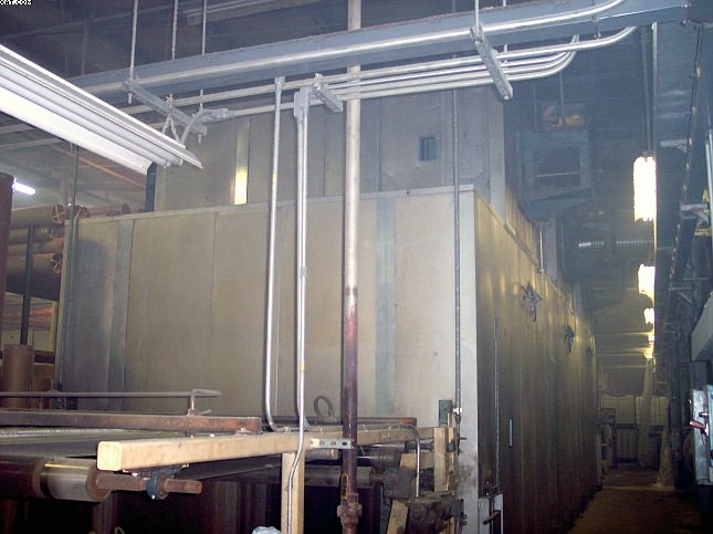 AZTEC 100" Conveyor Dryer, 3 zone gas fired,